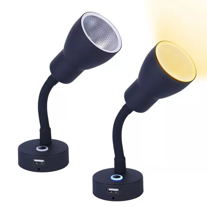 RV கார் Motorhome LED USB ஃபிக்ஸ்சர் விளக்குகள்